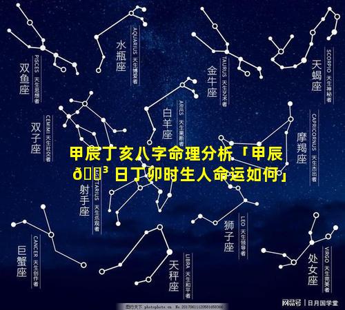 甲辰丁亥八字命理分析「甲辰 🌳 日丁卯时生人命运如何」